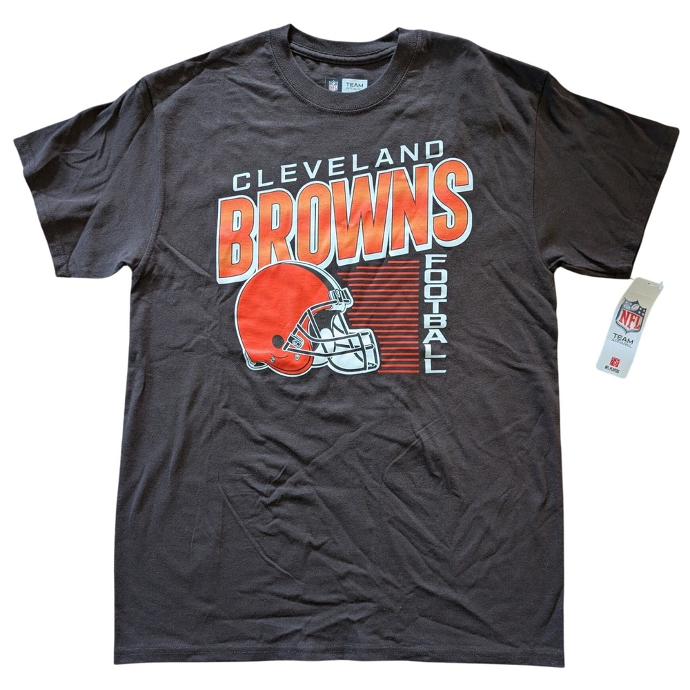 Cleveland Browns NFL Football Graphic T-Shirt Men's Medium Brown NWT
